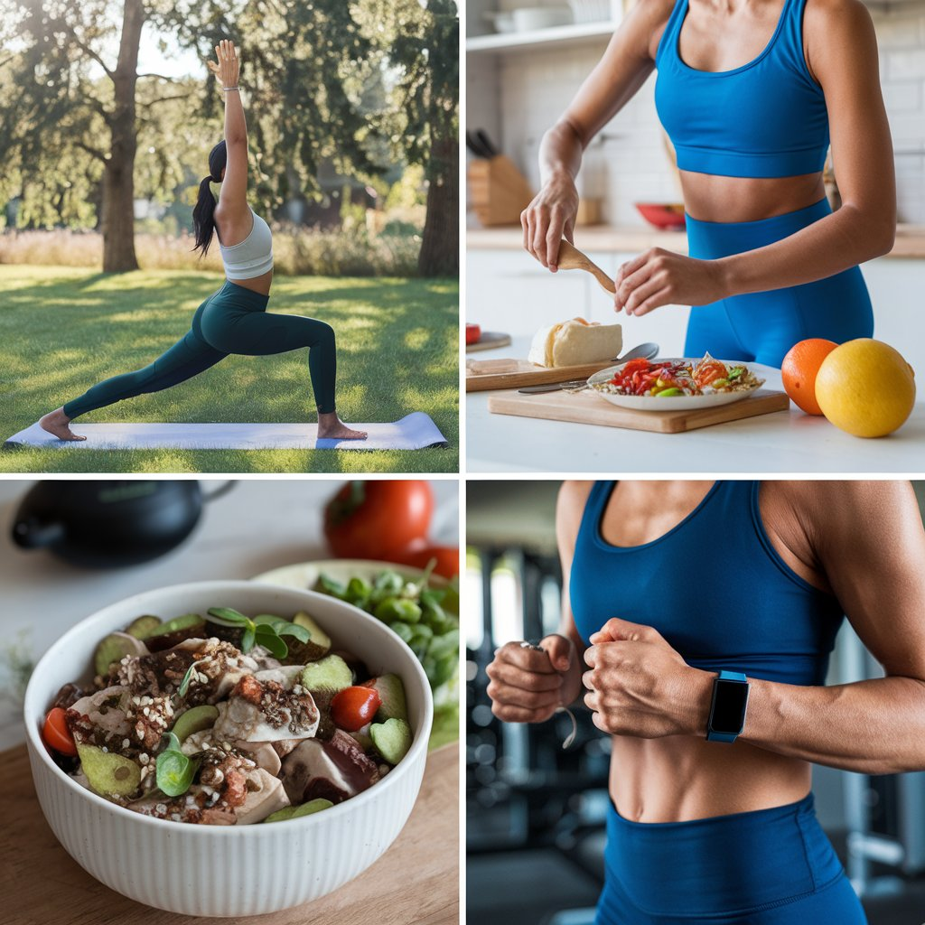 "Person jogging in a park, symbolizing a commitment to a healthier lifestyle."