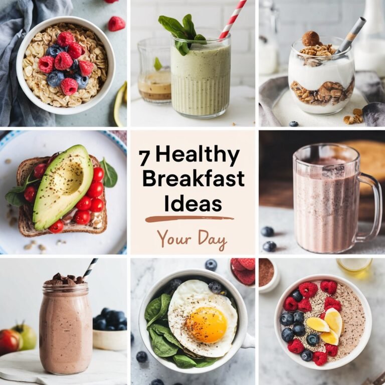 "A vibrant smoothie bowl topped with fresh fruits, nuts, and seeds, representing a nutritious breakfast option."