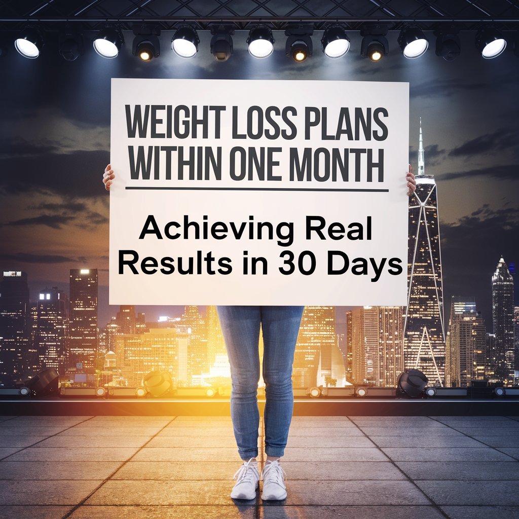 "Healthy weight loss plan with balanced meals, exercise, and lifestyle tips for achieving results in 30 days."