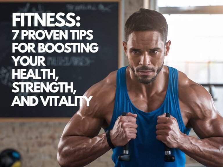 "7 proven fitness tips for boosting health, strength, and vitality through balanced exercise, proper nutrition, and recovery."